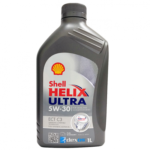 Масло моторное 5W30 Shell 1л синтетика Helix Ultra ECT С3 RU