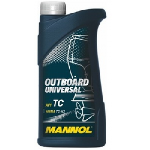 Масло моторное для водной техники MANNOL 1л минерал Outboard Universal 2T (1:50)