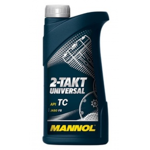 Масло моторное для мотоциклов MANNOL 1л минеральное 2-Takt Universal API TC 2T