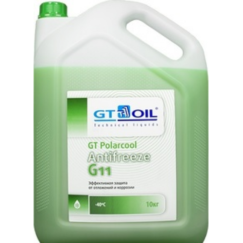 Антифриз G11 GT OIL GT Polarcool готовый 10л (зеленый)