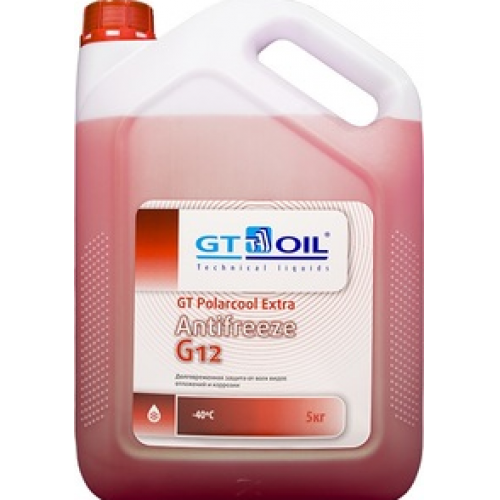 Антифриз G12 GT OIL GT Polarcool Extra готовый 5л (красный)