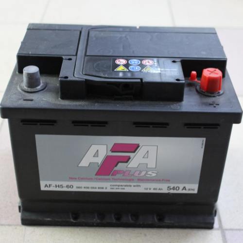 Аккумулятор AFA 60 А/ч 560408 AF обратная 242x175x190 EN540