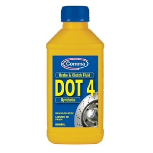 Жидкость тормозная COMMA BF4500M DOT4 0,5 л.