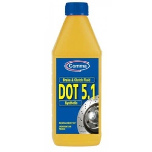 Жидкость тормозная COMMA BF51L DOT5.1 1 л.