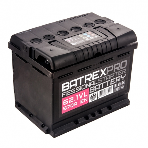 Аккумулятор BATREX 62 А/ч 242x175x190 EN570