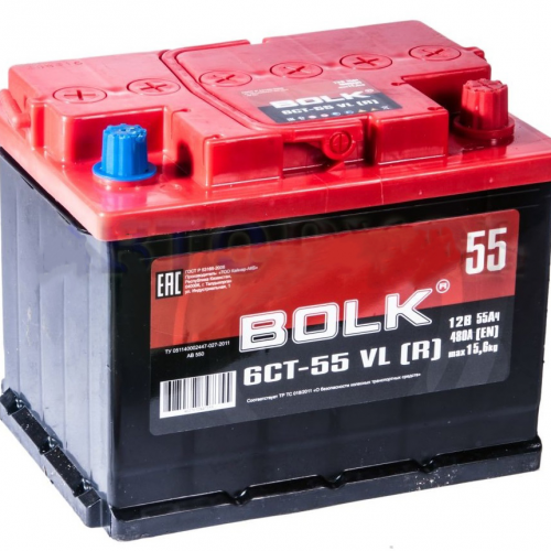 Аккумулятор BOLK 55 А/ч обратная 242x175x190 EN480