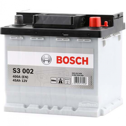 Аккумулятор BOSCH 45 A/ч S30 02 обратная 207x175x190 EN400 стд кл 