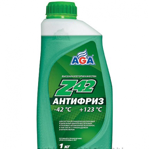 Антифриз AGA Z-42 готовый -42C зеленый 1 кг