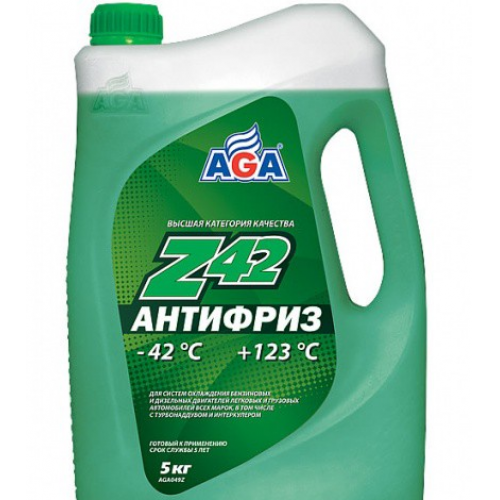 Антифриз AGA Z-42 готовый -42C зеленый 5 кг