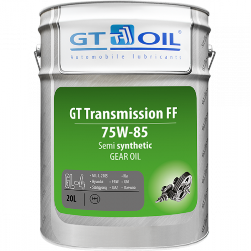 Масло трансмиссионное 75W85 GT OIL 20л полусинтетика GT Transmission FF GL-4