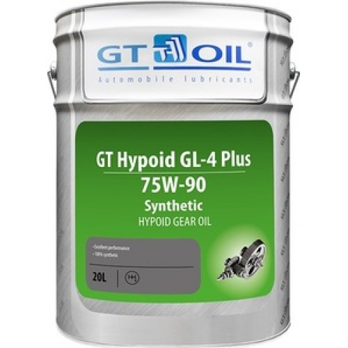Масло трансмиссионное 75W90 GT OIL 20л синтетика GT Hypoid GL-4/GL-5 Plus