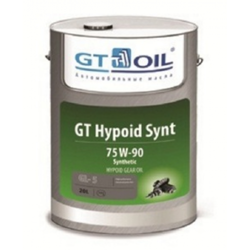Масло трансмиссионное 75W90 GT OIL 20л синтетика GT Hypoid Synt GL-5