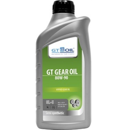 Масло трансмиссионное 80W90 GT OIL 1л синтетика GT GEAR Oil GL-5