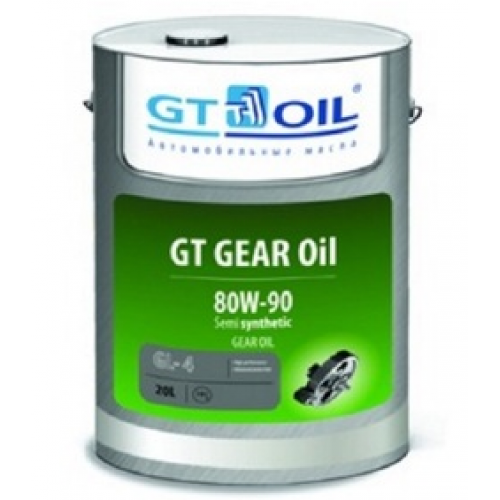 Масло трансмиссионное 80W90 GT OIL 20л синтетика GT GEAR Oil GL-4