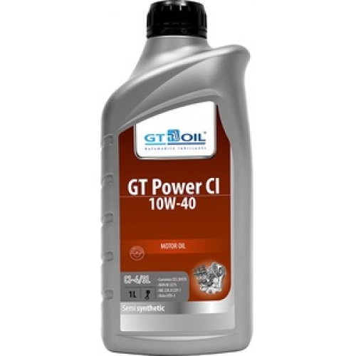 Масло моторное 10W40 GT OIL 1л полусинтетика GT Power CI