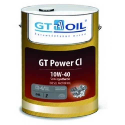 Масло моторное 10W40 GT OIL 20л полусинтетика GT Power CI