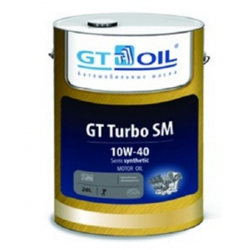 Масло моторное 10W40 GT OIL 20л полусинтетика GT Turbo SM