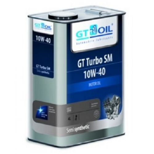 Масло моторное 10W40 GT OIL 4л полусинтетика GT Turbo SM