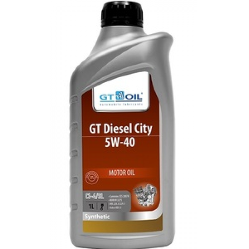 Масло моторное 5W40 GT OIL 1л синтетика GT Diesel City