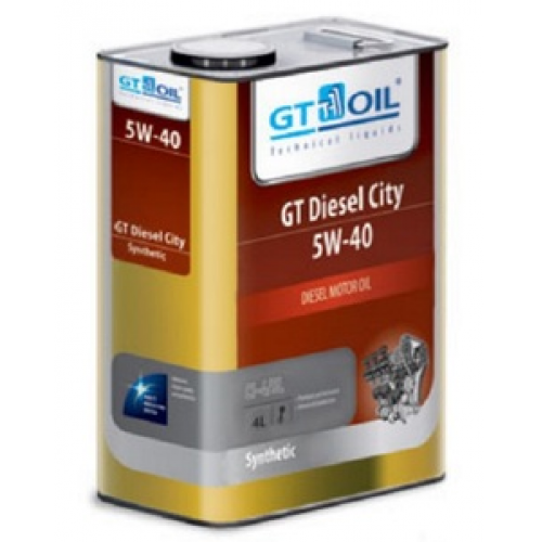 Масло моторное 5W40 GT OIL 4л синтетика GT Diesel City