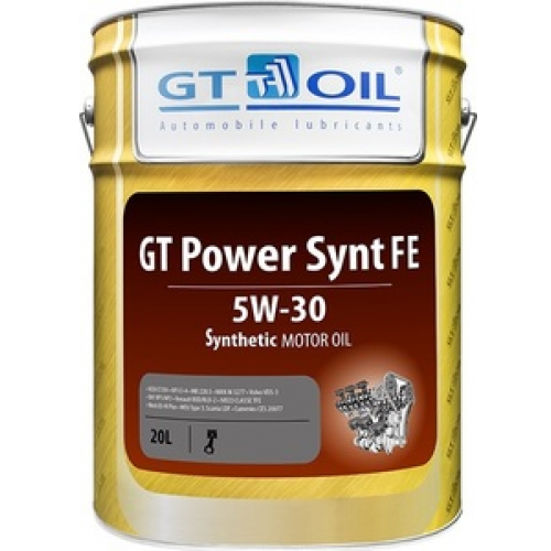 Масло моторное 5W30 GT OIL 20л синтетика GT Power Synt FE