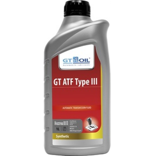 Масло трансмиссионное GT OIL 1л синтетика GT ATF Type III Dexron III