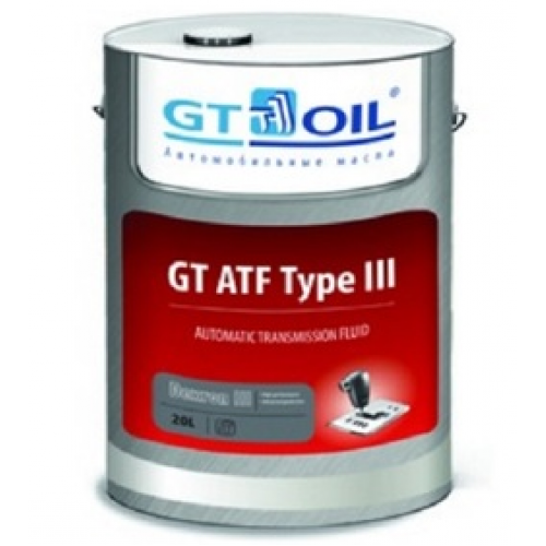 Масло трансмиссионное GT OIL 20л синтетика GT ATF Type III Dexron III
