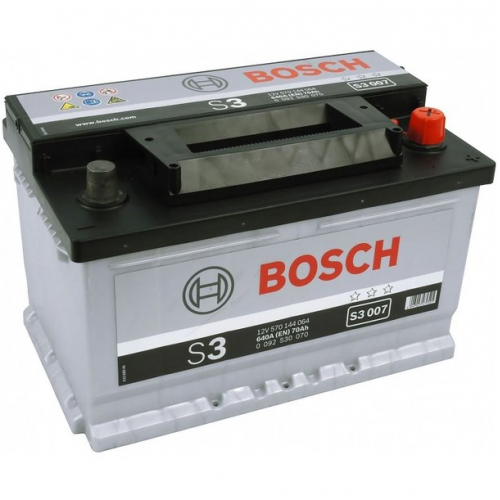 Аккумулятор BOSCH 70 A/ч S30 07 обратная 278x175x175 EN640 низк 
