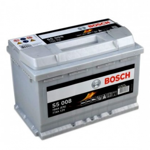 Аккумулятор BOSCH 77 A/ч S50 08 обратная 278x175x190 EN780