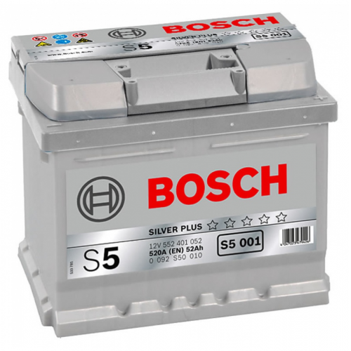 Аккумулятор BOSCH 52 A/ч S50 01 обратная 207x175x175 EN520 низк 