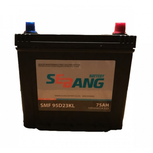 Аккумулятор SEBANG 75 А/ч SMF 95D23KR 232x175x225 EN650