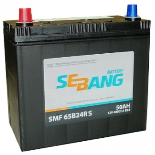 Аккумулятор SEBANG 50 А/ч SMF 65B24RS 238x129x225 EN480 высокий