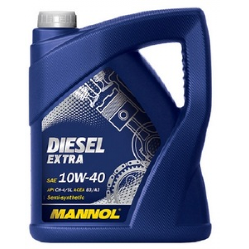 Масло моторное 10W40 MANNOL 5л полусинтетика Diesel Extra CH-4/SL, B3/A3