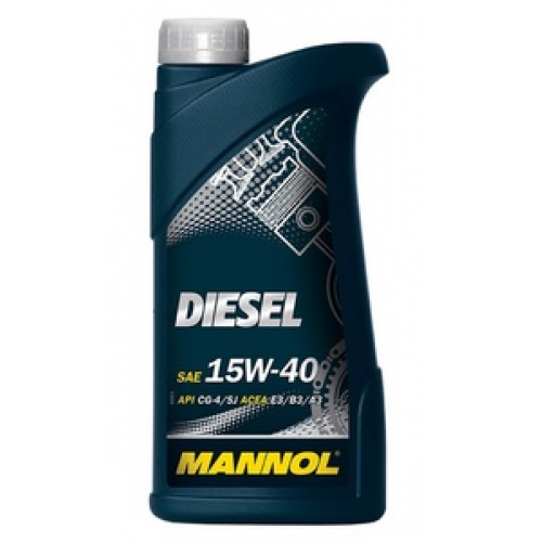 Масло моторное 15W40 MANNOL 1л минеральное Diesel E3/B3/A3