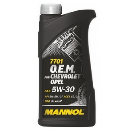 Масло моторное 5W30 MANNOL 1л синтет O.E.M. for ChevroletOpel SN/SM/CF,C2/C3,dexos2