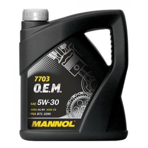 Масло моторное 5W30 MANNOL 4л синтетика 7703 O.E.M. for PEUGEOT CITROEN A5/B5/C2